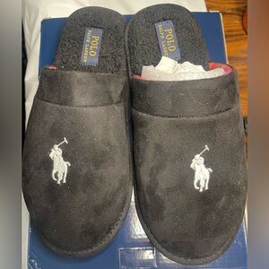 Ralph Lauren Black Suede Men's Slip-Ons